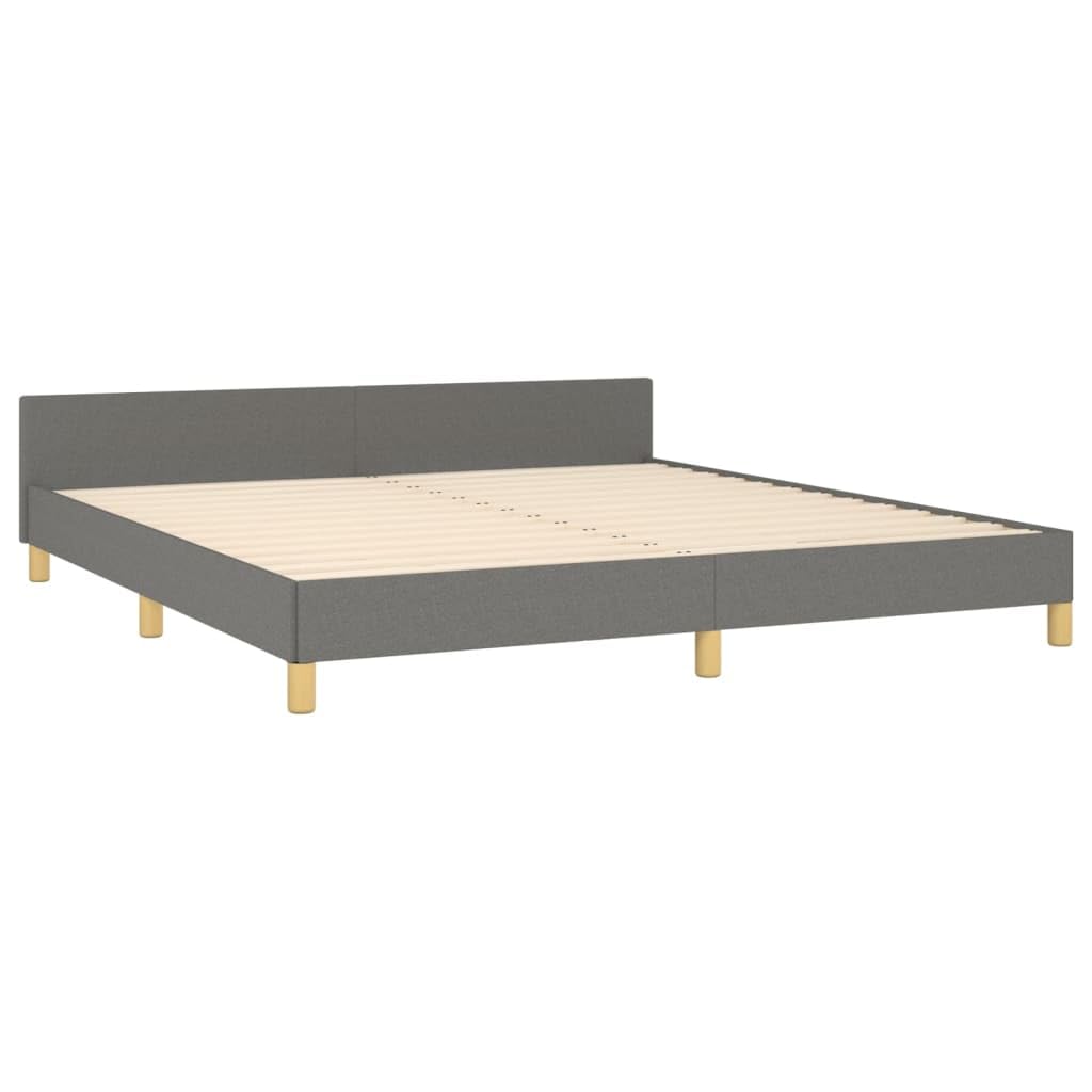 Zinus Floating Queen Platform Bed Frame with Headboard - Dark Gray 72