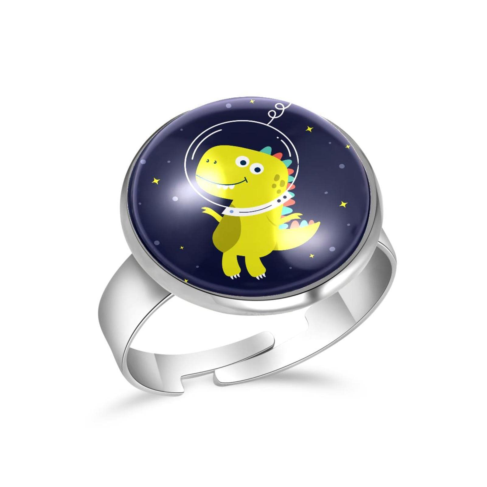 Adjustable Dinosaur & Pilot Rings for Women - Stylish Open Jewelry Gifts for Anniversary, Birthday & Special Occasions | Perfect for Everyday Wear, Date Nights & Gift Giving