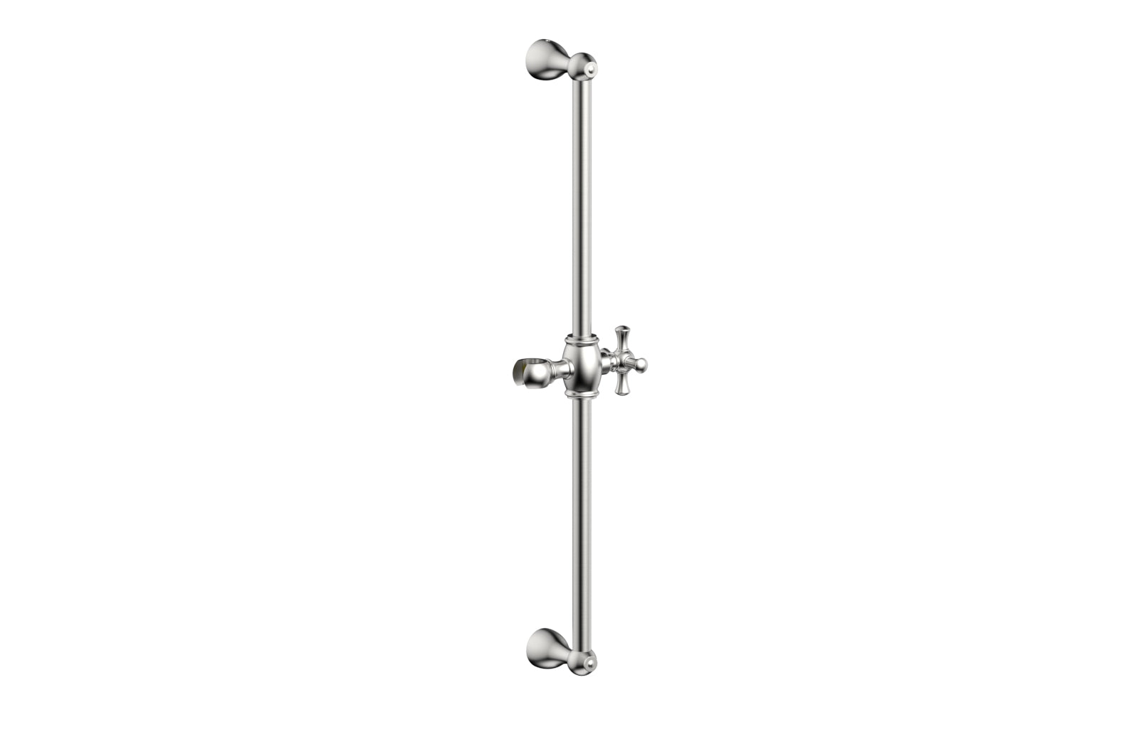 24-Inch Adjustable Slide Bar with Hook K6024 - Heavy Duty Closet Organizer for Hanging Clothes, Belts & Ties - Perfect for Bedroom, Closet & Wardrobe Organization