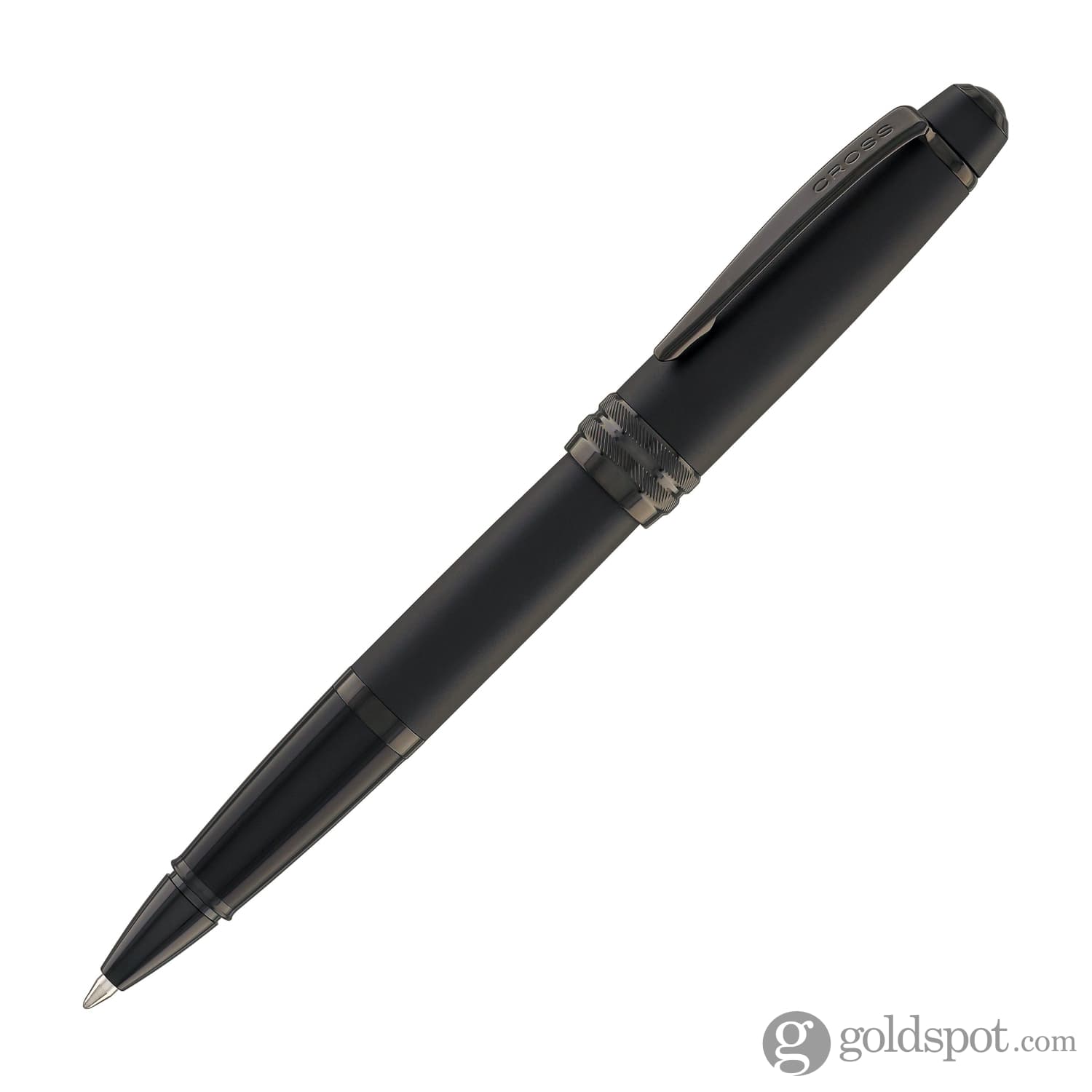 Cross Bailey Rollerball Pen - Matte Black Lacquer PVD Finish - Premium Writing Instrument for Office, School & Gift Giving