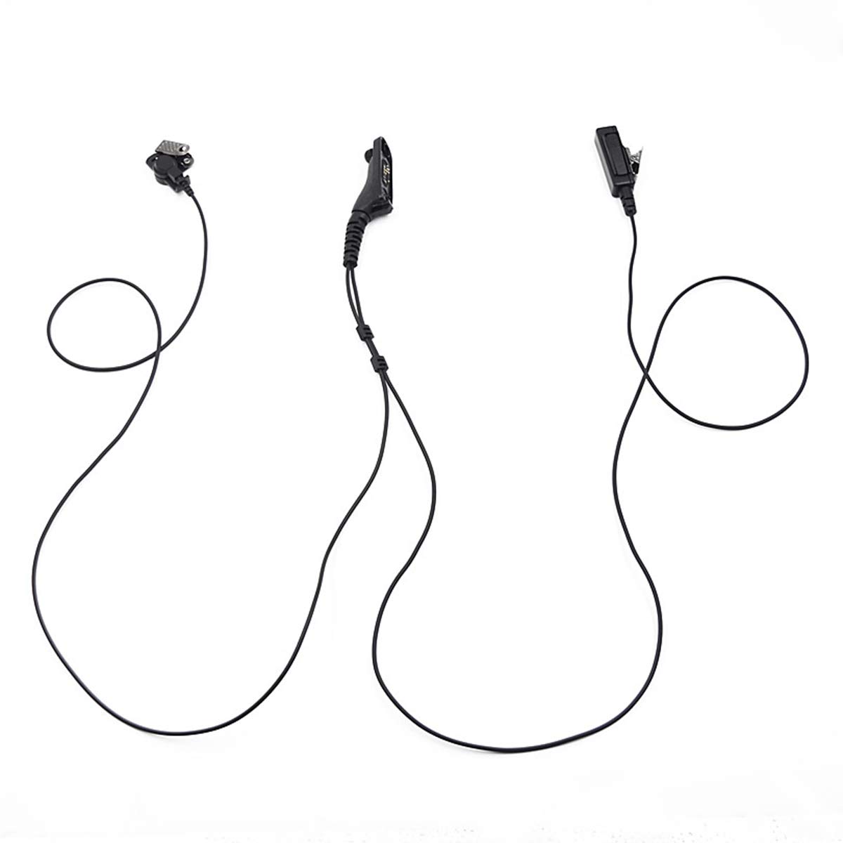 Yolispa Air Tube PTT Earpiece Headset with Microphone - Covert Acoustic Tube Security Headset for Motorola Two-Way Radios (DP4400/DP4600/DP4800 Series) - Ideal for Bodyguards, Security Personnel & Event Staff Communication