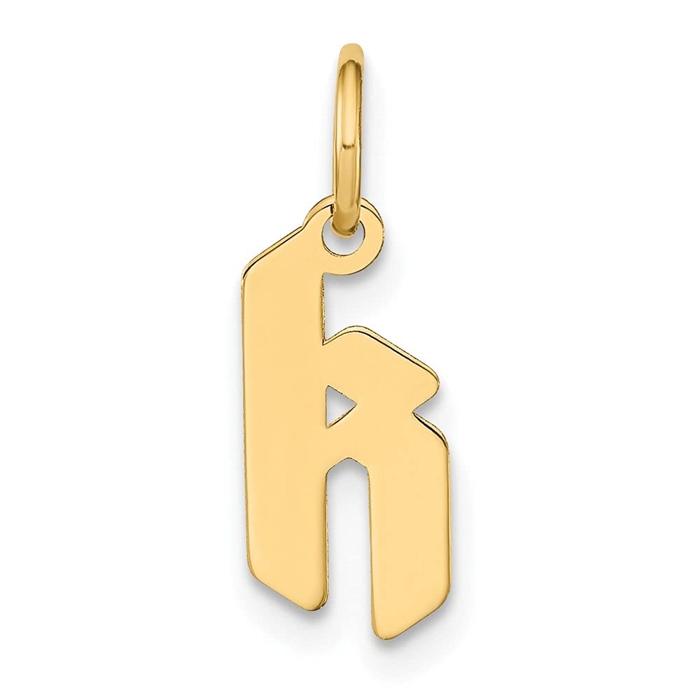 14K Yellow Gold Lowercase Letter K Initial Pendant Necklace - Dainty Personalized Jewelry Gift for Women, Girls, Wife - Perfect for Birthday, Anniversary, Valentine's Day
