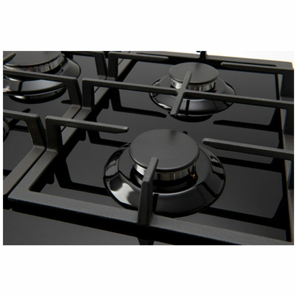 Brand New Euro Appliances 90cm Black Glass Gas Cooktop ECT900GBK2 - 3 Year Warranty | Professional 5 Burner Stove for Home Kitchen Cooking | Perfect for Boiling, Frying & Simmering