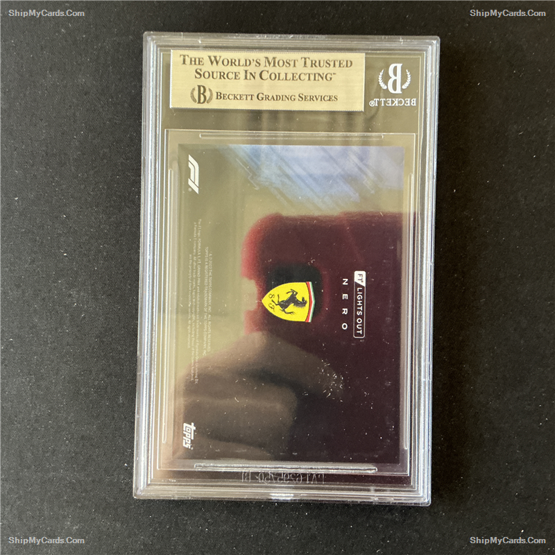 2022 Topps Lights Out F1 Charles Leclerc Nero Blue #23/25 BGS 9 Graded Card - Perfect for F1 Collectors, Racing Memorabilia Displays & Investment Portfolios