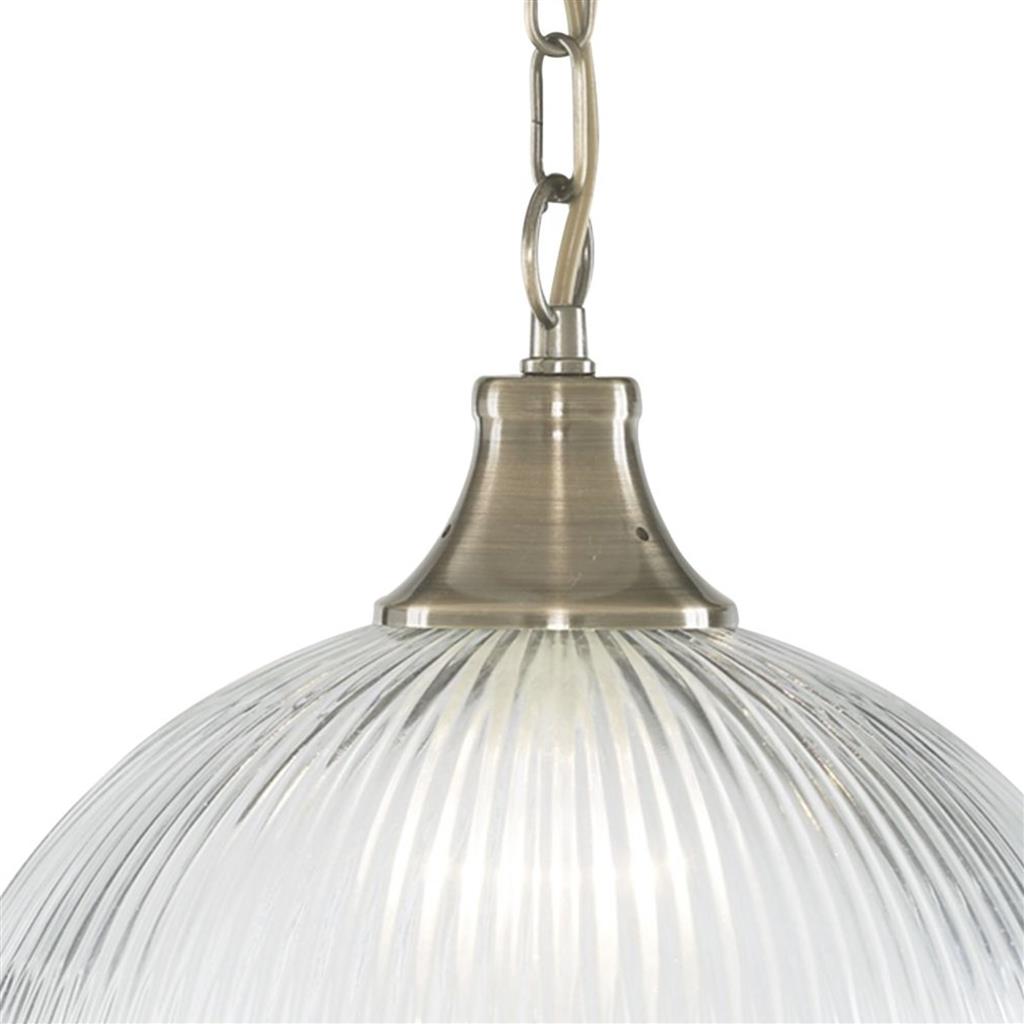Vintage American Diner Pendant Light - Antique Brass or Silver Finish with Glass Shade | Perfect for Kitchen Island, Bar Counter & Retro Restaurant Lighting