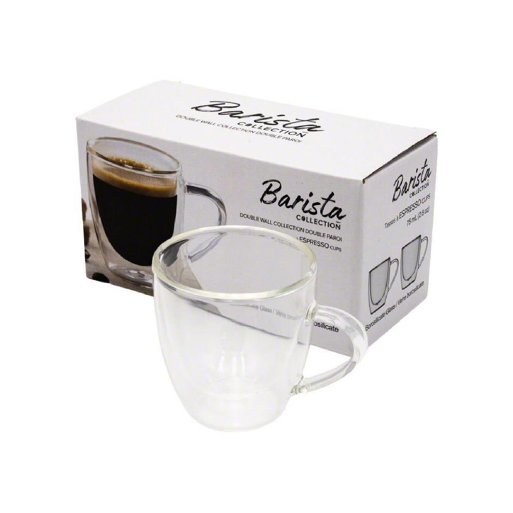 Premium Barista Double Wall Insulated Espresso Mugs - 12oz Heat Resistant Coffee Cups for Home & Cafe - Perfect for Latte, Cappuccino, and Hot Beverages