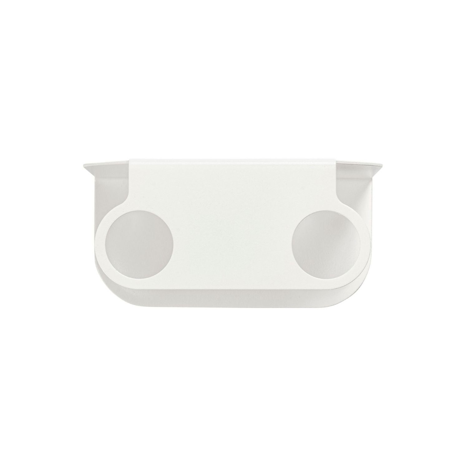 DESIGNSTUFF Dual Soap Dispenser Holder - White | Wall-Mounted Bathroom Organizer for Liquid Soap & Lotion | Perfect for Kitchen, Bathroom, or Laundry Room