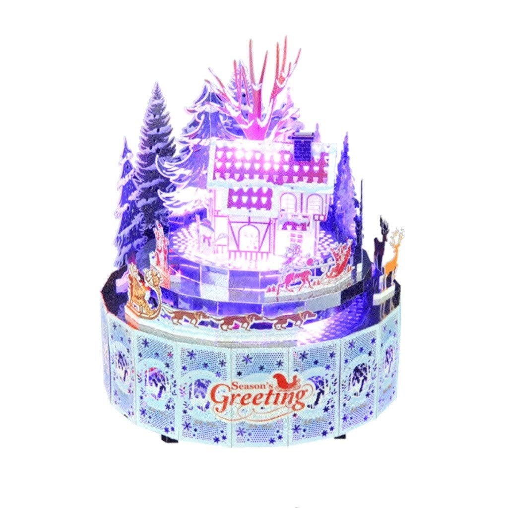 3D Metal Puzzle DIY Music Box - Handmade Architectural Model Kit for Small House & Castle - Creative Gift for Music Lovers & Puzzle Enthusiasts (Perfect for Birthday, Christmas & Home Decoration)