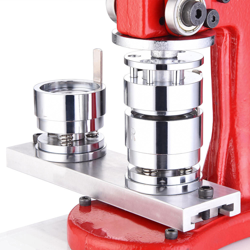 TheLAShop 1 1/4 Inch Pinback Button Maker Machine Kit with 1000 Parts & Circle Cutter - DIY Custom Buttons for Events, Fundraisers, and Promotions
