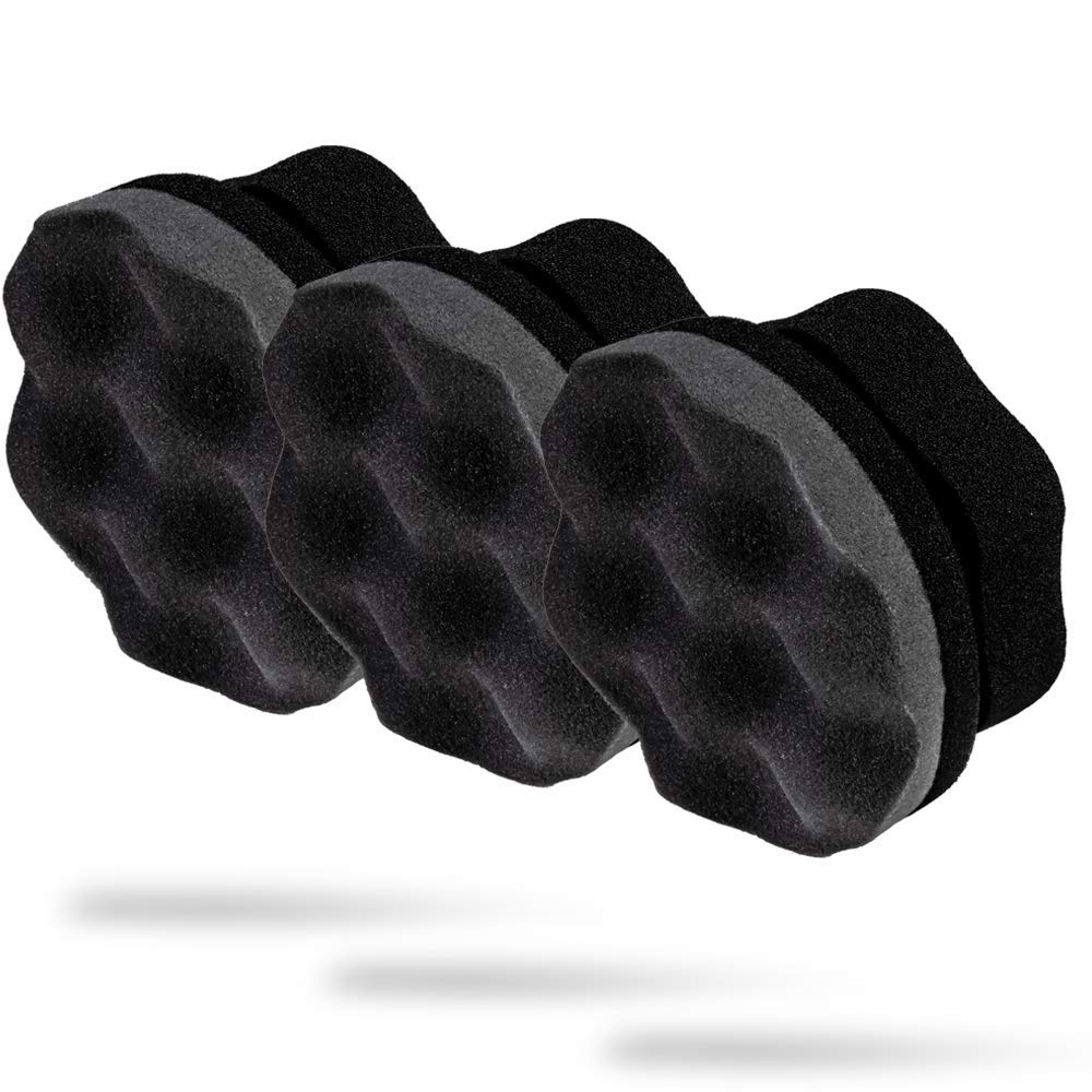 Adam's Polishes Pro Tire Hex Grip Applicator (3 Pack) - Car Detailing Sponge for Vinyl, Rubber & Trim - Perfect for Wheel Cleaning After Car Wash