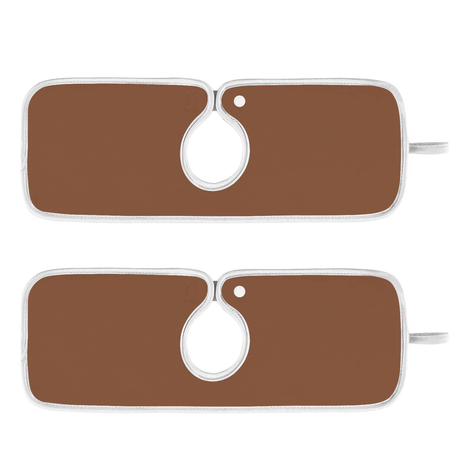 Terracotta Sink Splash Guard Mat - 2pcs, Fast Drying for Kitchen Countertop