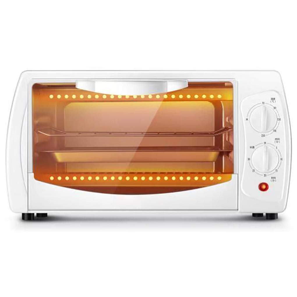 Mini Electric Oven - 10L Compact Countertop Oven with Grill, Baking & Multiple Cooking Functions, Adjustable Temp & Timer for Home Kitchen | Perfect for Baking, Roasting, Toasting & Small Meal Prep