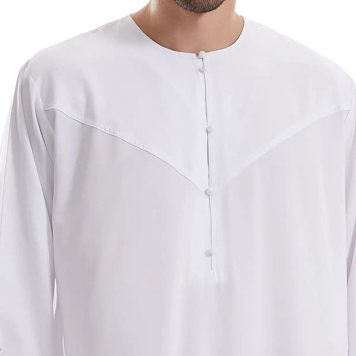 Premium Middle Eastern Arab Men's Thobe Thawb with Pocket - Traditional Islamic Robe for Daily Wear & Special Occasions