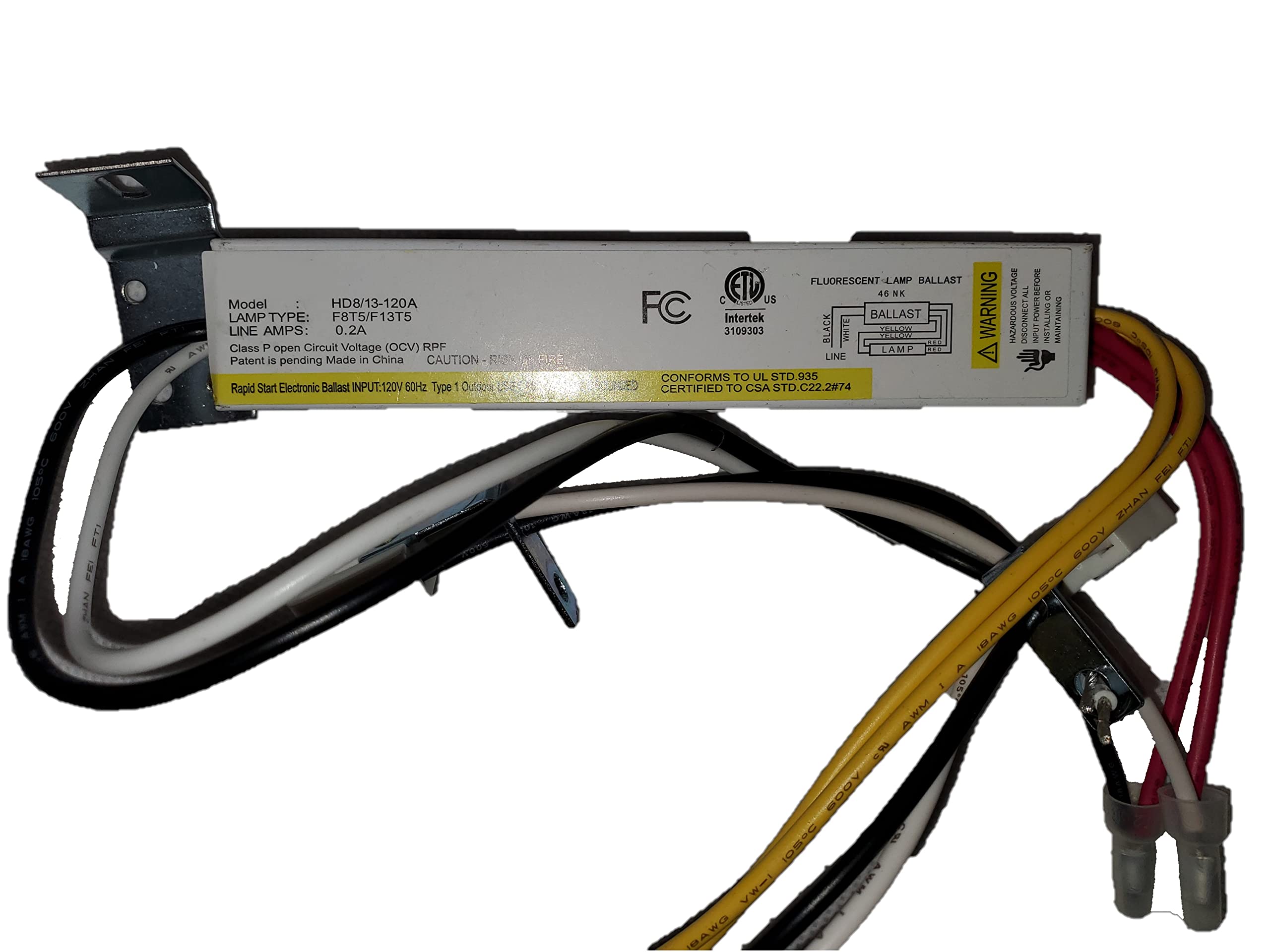 Ironsmith Lighting Fluorescent & LED Light Bulb Ballast - Dimmable, 120V, 8W/13W F8T5/F13T5 Bulbs, Plastic/Metal/Copper - Corded Electric - Perfect for Home, Office & Commercial Lighting