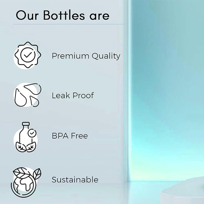WONDERCHOICE Vacuum Flask - 400ml Glass Water Bottle for Hot & Cold Drinks | School, Office, Travel
