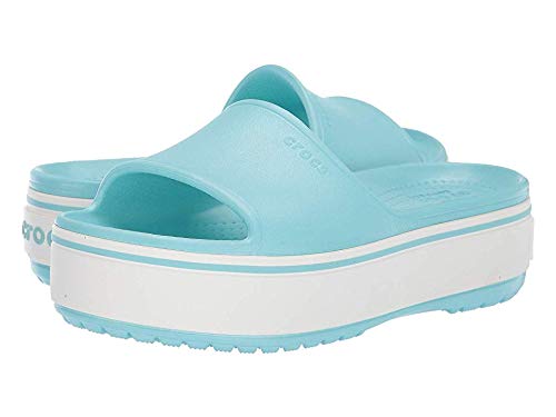 Crocs Men's & Women's Crocband Platform Slide Sandals - Comfortable Summer Beach Shoes for Pool, Garden & Casual Wear