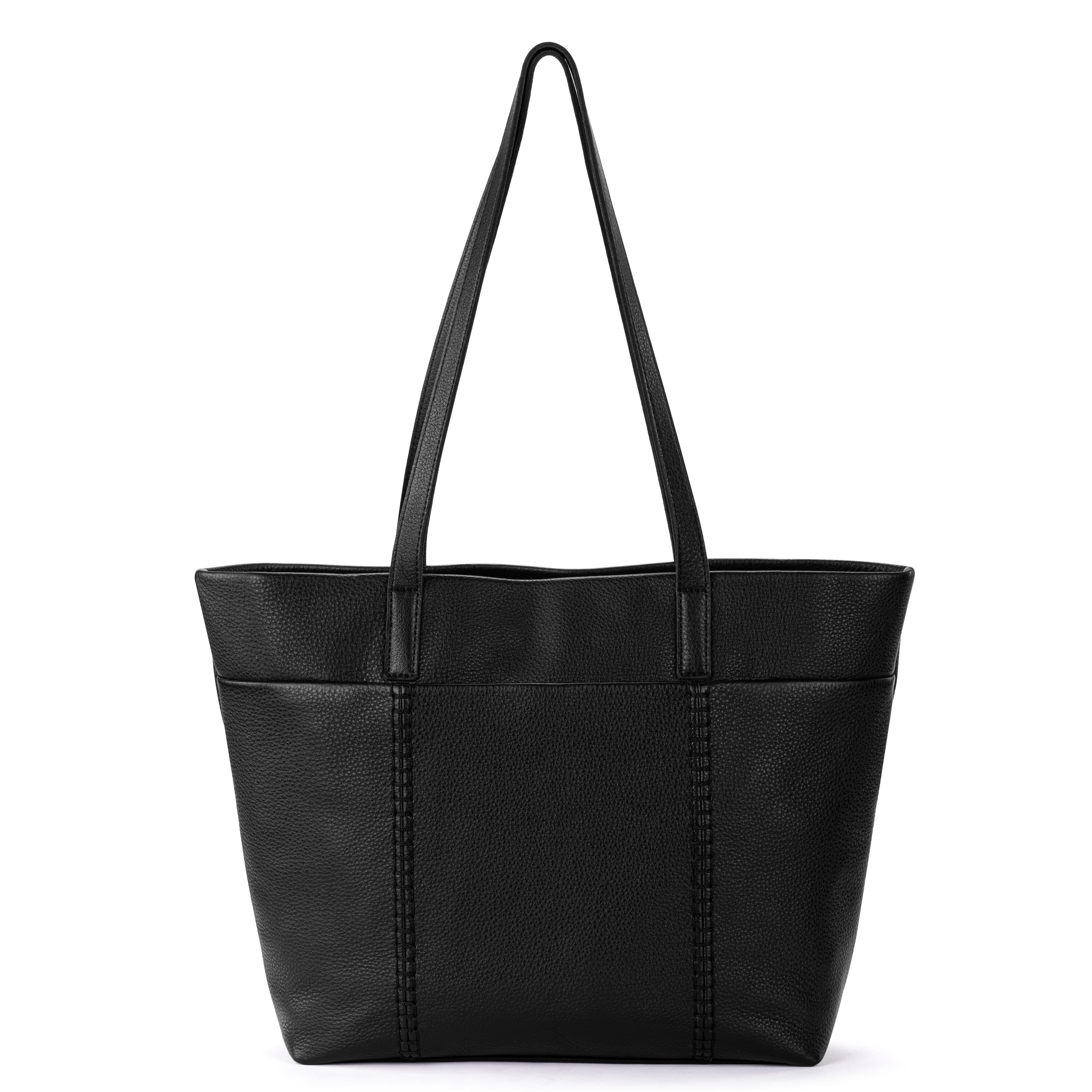 Premium Metro Tote Bag - Genuine Leather Handbag for Women - Stylish Black Shoulder Bag - Perfect for Work, Travel & Everyday Use