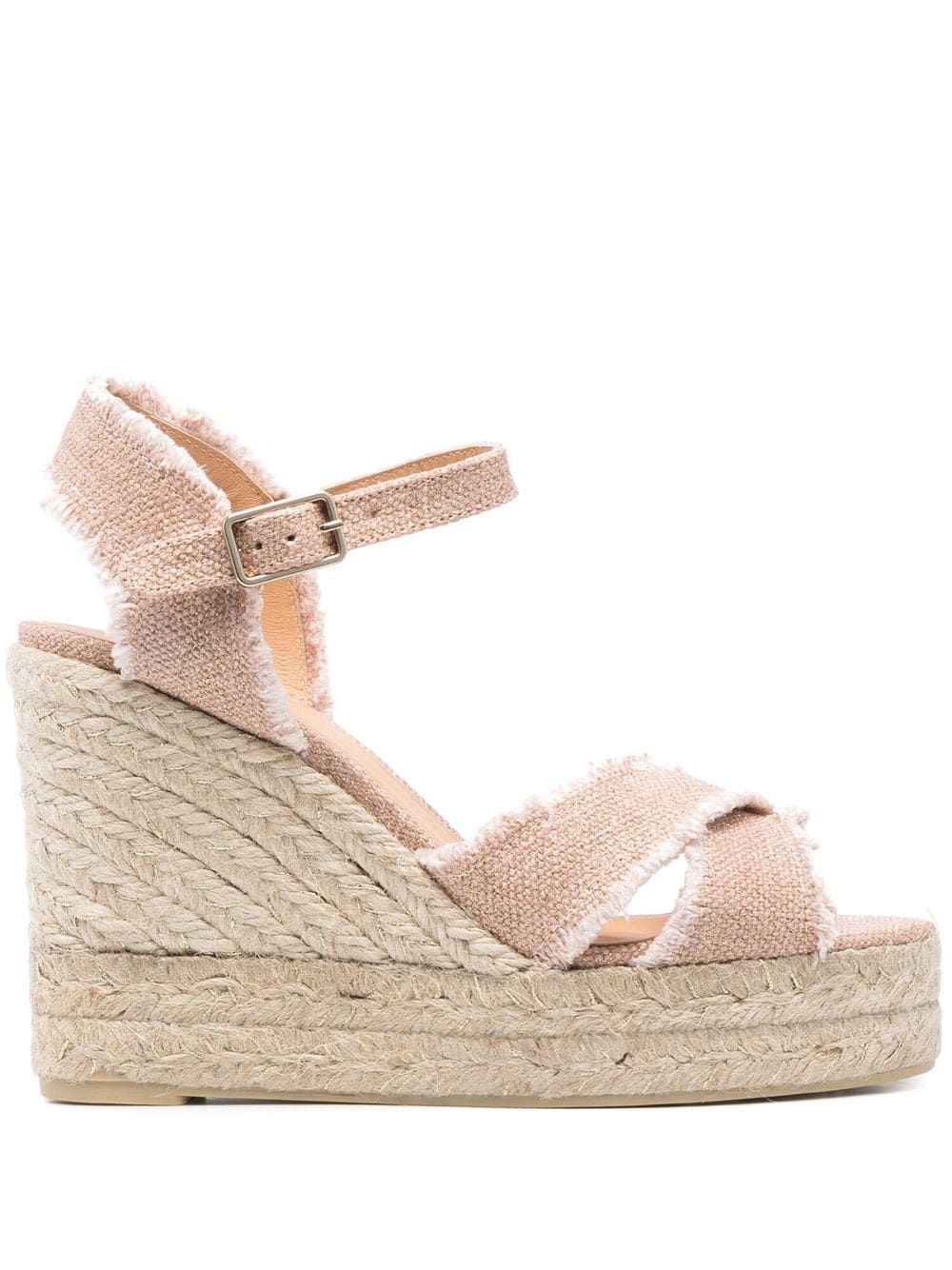 Castaner Women's Pink Wedge Sandals - Comfortable Espadrille Shoes for Summer, Beach, and Casual Outings