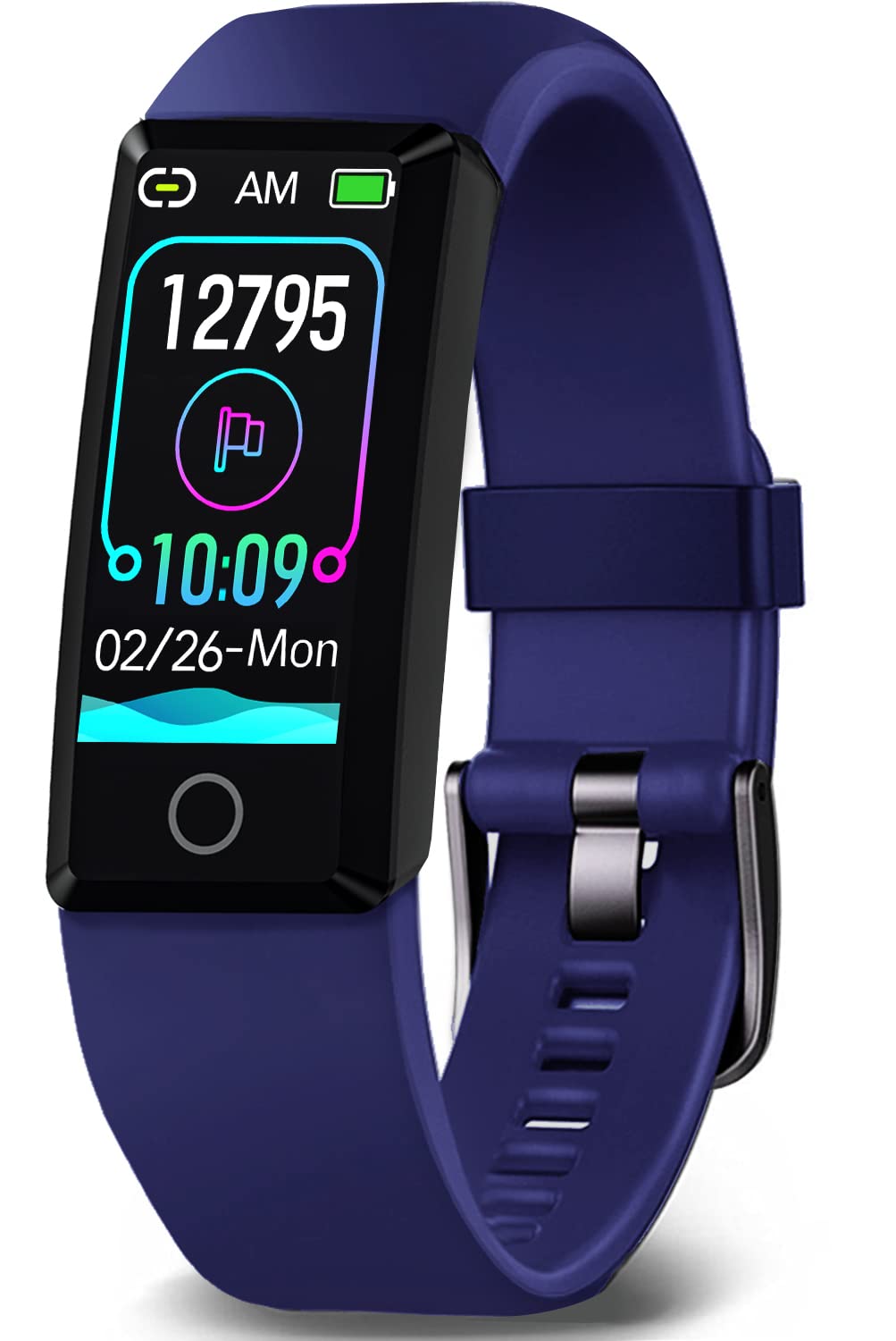 MorePro Slim Fitness Tracker with Blood Pressure & Heart Rate Monitor - 20 Sports Modes, Sleep Tracking, Step Counter, IP68 Waterproof Smartwatch for Women & Kids - Perfect for Running, Swimming & Daily Activity Tracking
