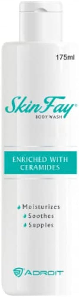 Ceramide-Enriched Skin Fay Body Wash - 175ml (Pack of 2) | Hydrating & Nourishing Shower Gel for Dry & Sensitive Skin | Perfect for Daily Use & Spa-Like Bath Experience