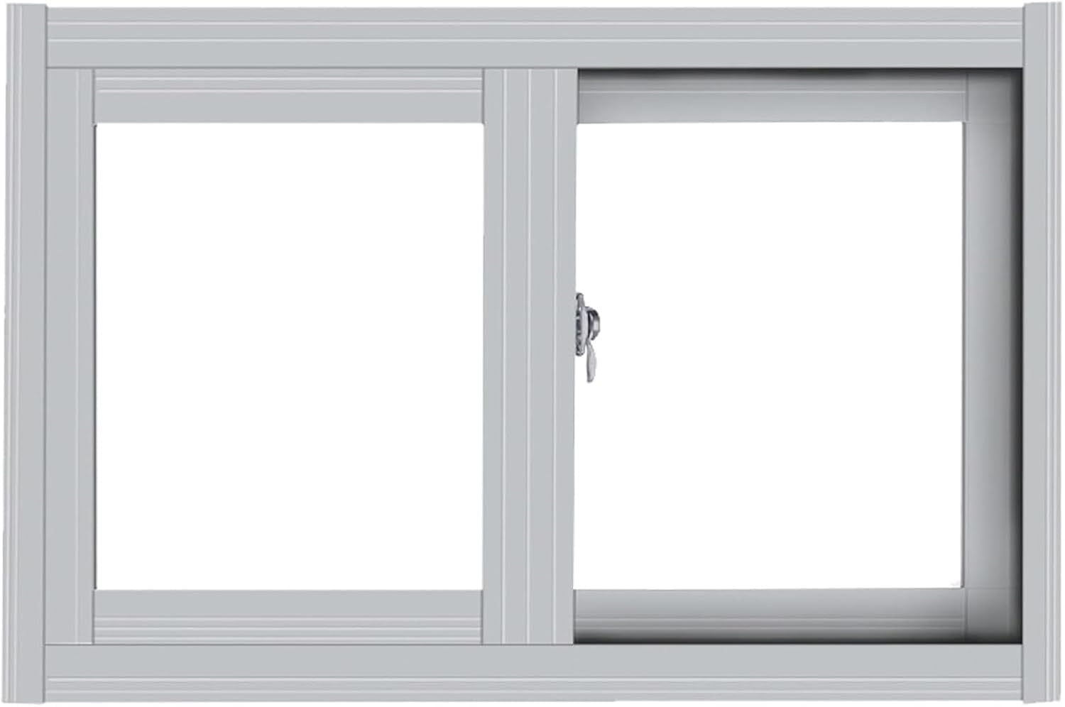Insulated Tempered Glass Basement Window - 20 to 50 Inch Wide Horizontal Sliding (32x14in/80x35cm) for Sheds, Cabins, Homes & Garages - Energy Efficient & Weatherproof for Year-Round Comfort