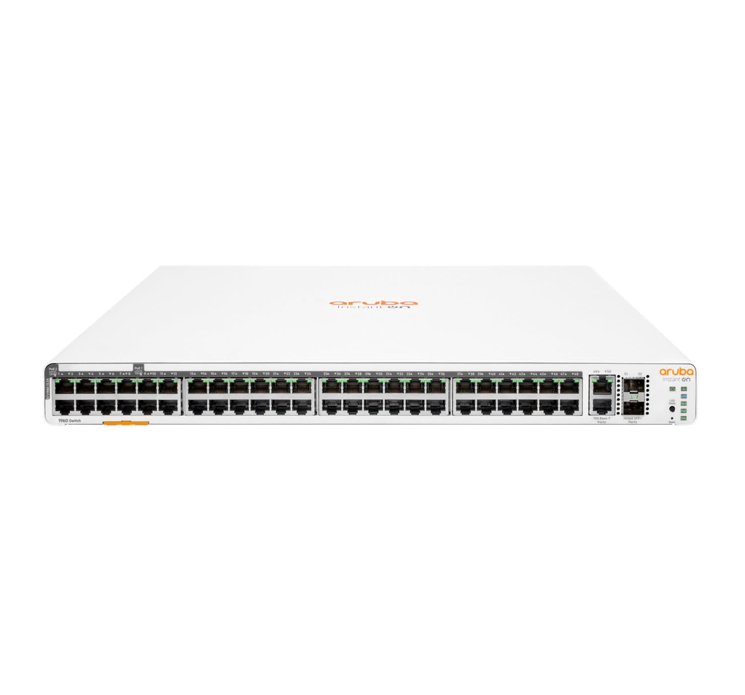 Aruba Instant On 1960 48-Port Gigabit Ethernet Switch with 40x Class4 & 8x Class6 PoE, 2x 10G SFP+, 600W Power - JL809A#ABB - Ideal for Office Networks, Smart Buildings & High-Density PoE Deployments