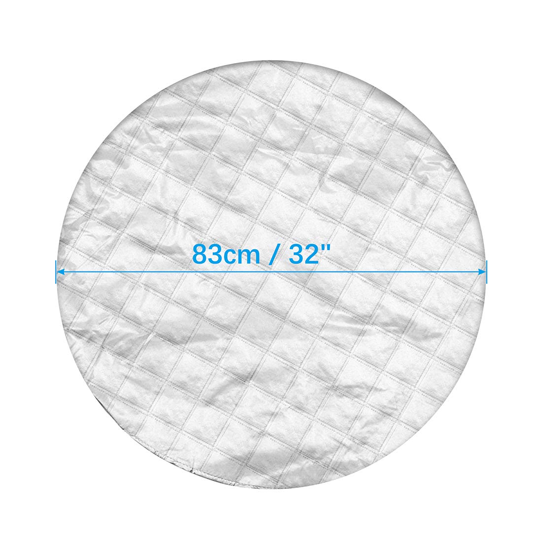 X AUTOHAUX 4-Piece Waterproof Aluminum Tire Covers for Cars & RVs (30-32 Inch, Silver) - Durable Tyre Protectors for All-Weather Protection & UV Resistance | Perfect for Parking, Storage & Travel