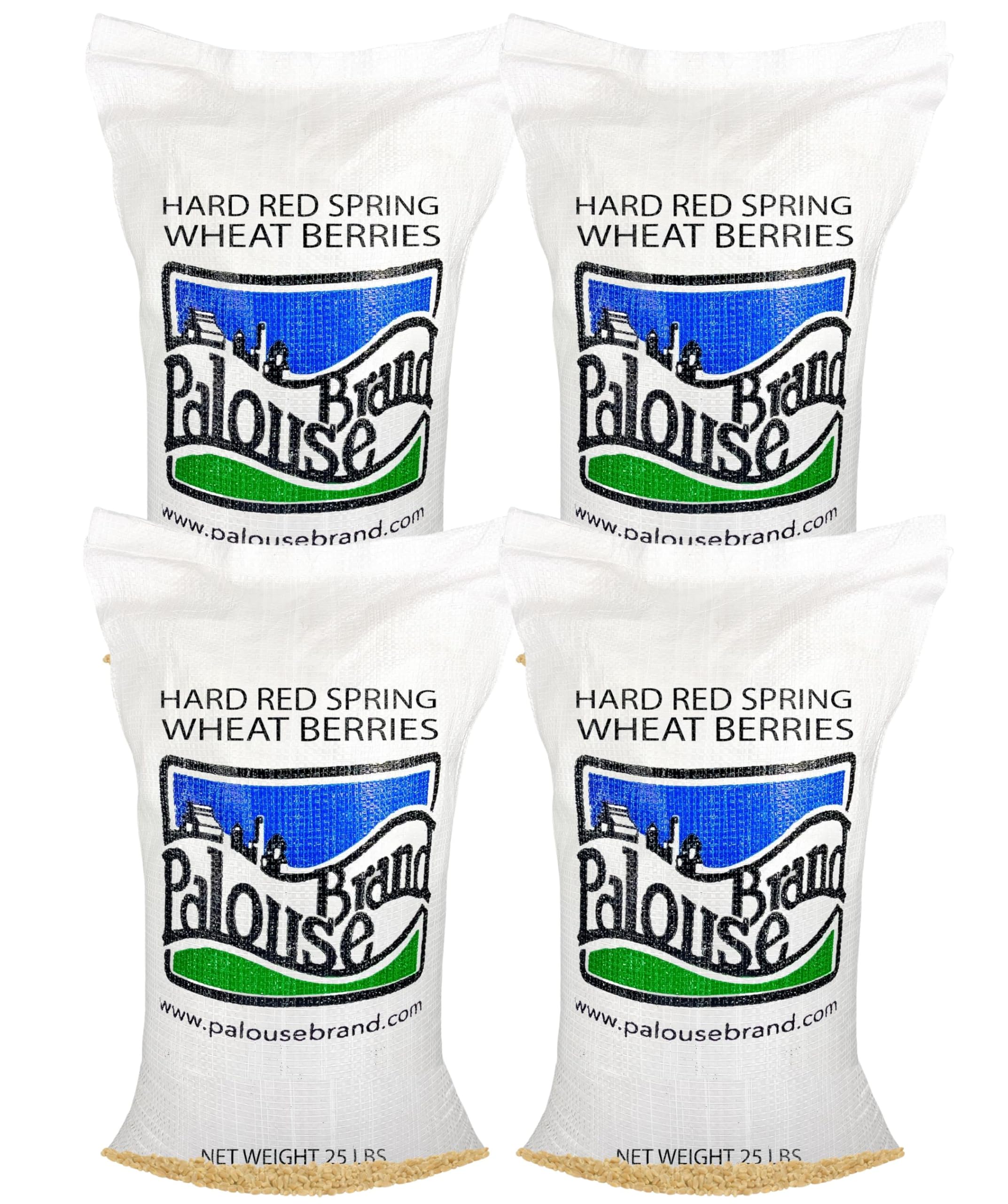 Organic Hard Red Spring Wheat Berries - 100 LBS Bulk | Non-GMO Project Verified, Kosher Certified | Sproutable Wheat for Baking, Bread Making & Home Milling | Perfect for Artisan Bread, Homemade Flour & Healthy Recipes