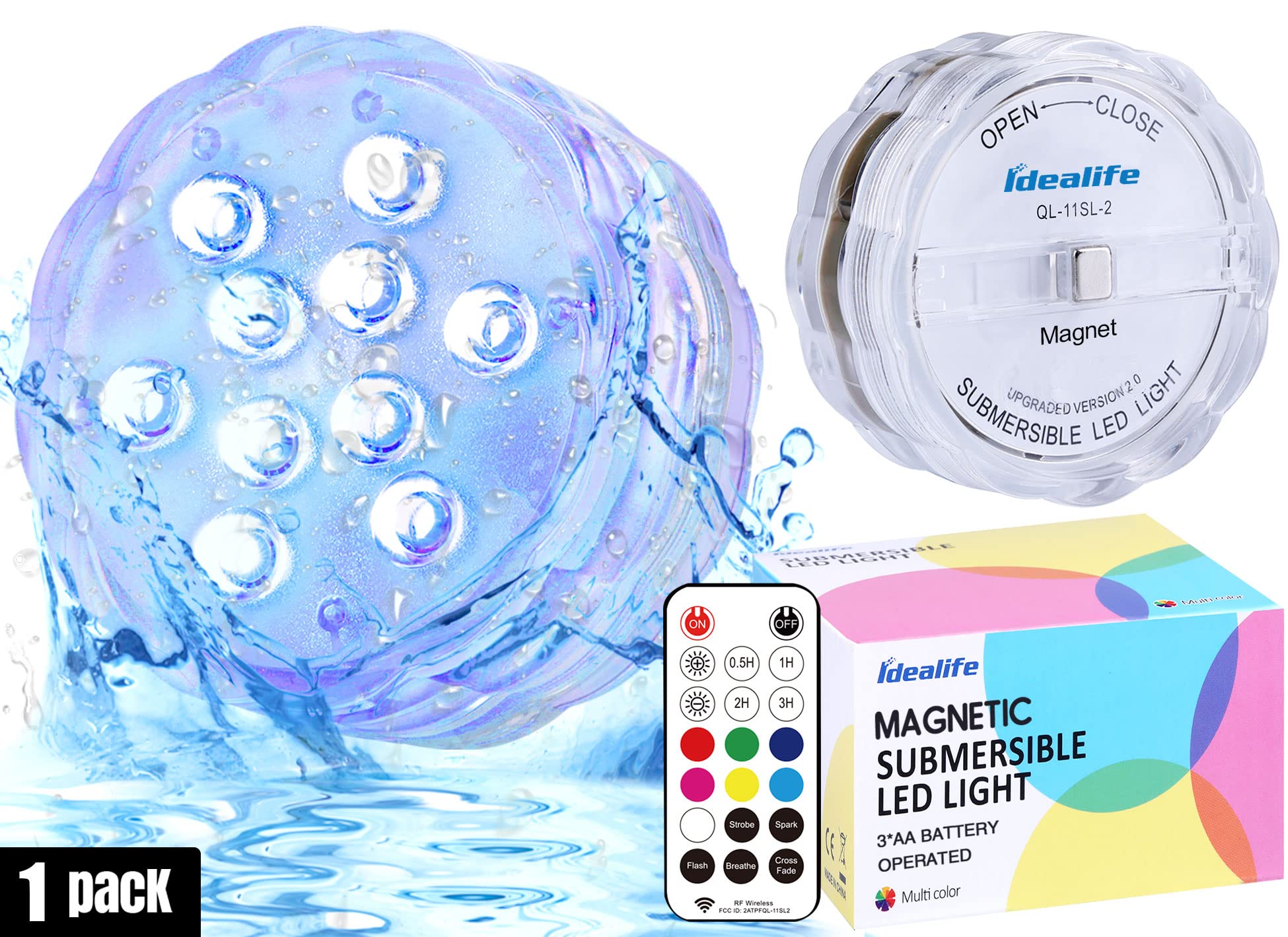 Color Changing LED Pool Lights with Remote - Waterproof for Hot Tubs, Ponds & Christmas Decor