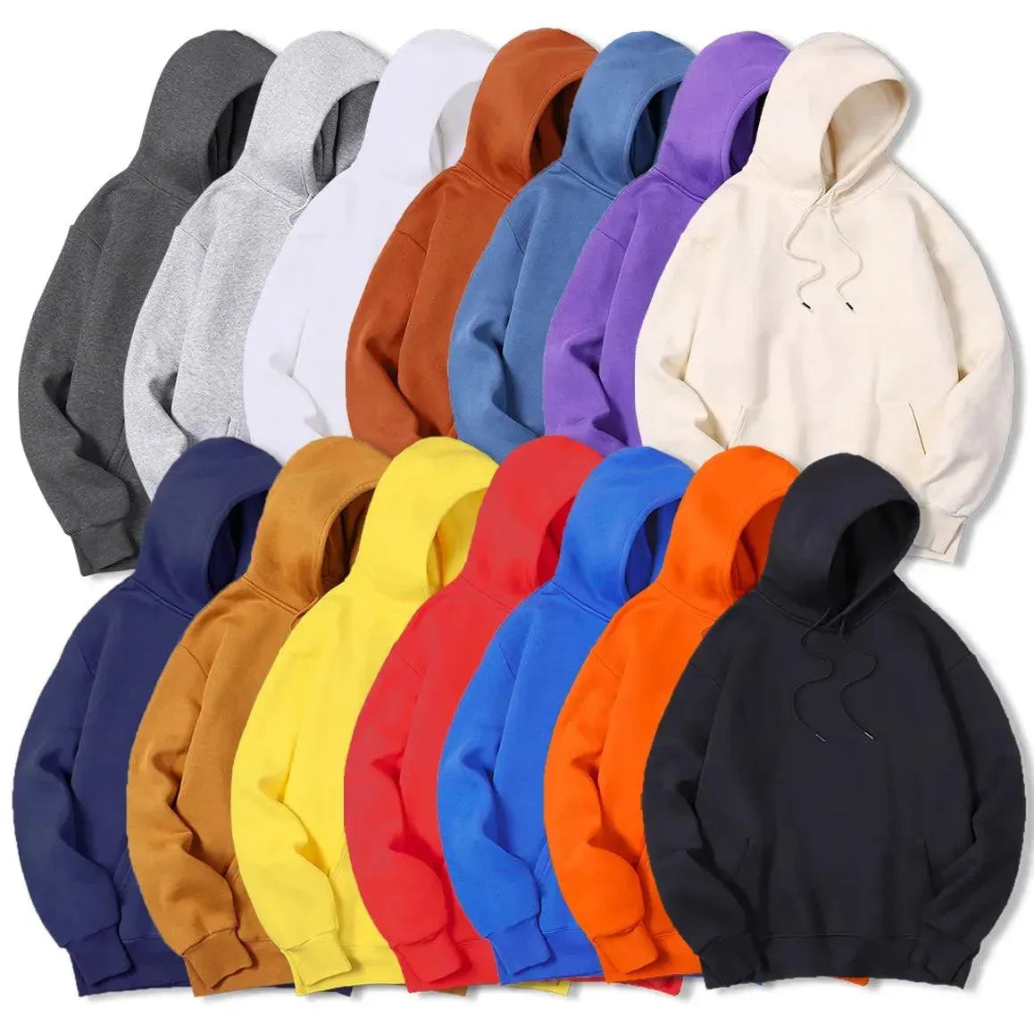 Men's Solid Color Casual Hoodies - Comfortable Pullover Sweatshirt for Everyday Wear, Gym, and Outdoor Activities