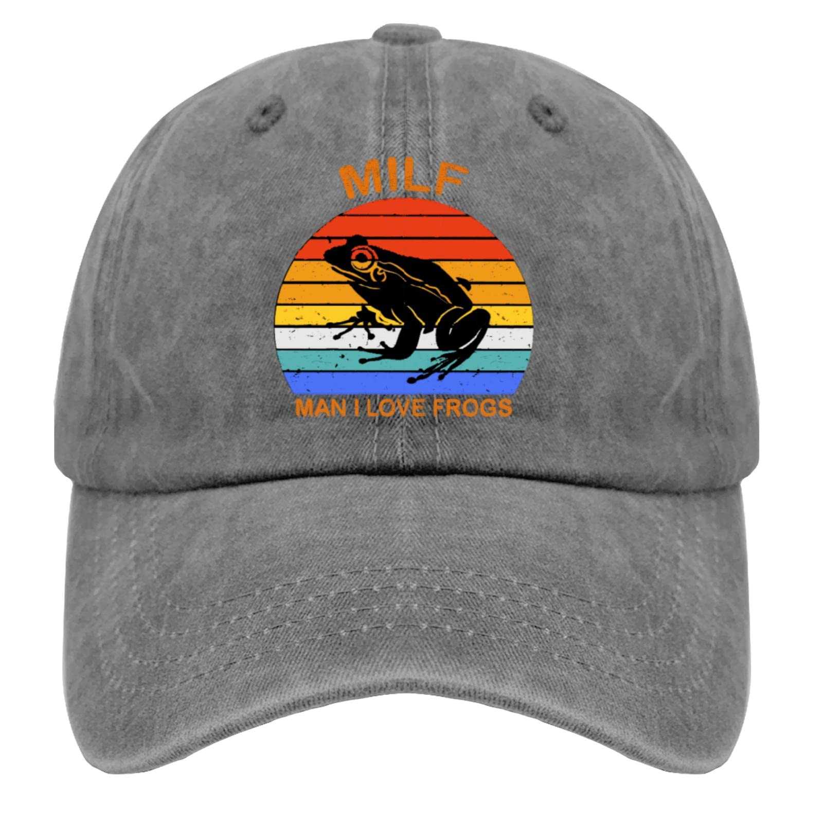 Stylish Baseball Caps for Men & Women - Trendy Dad Hats with 'I Love Frogs' Design - Perfect for Outdoor Activities, Sports & Casual Wear