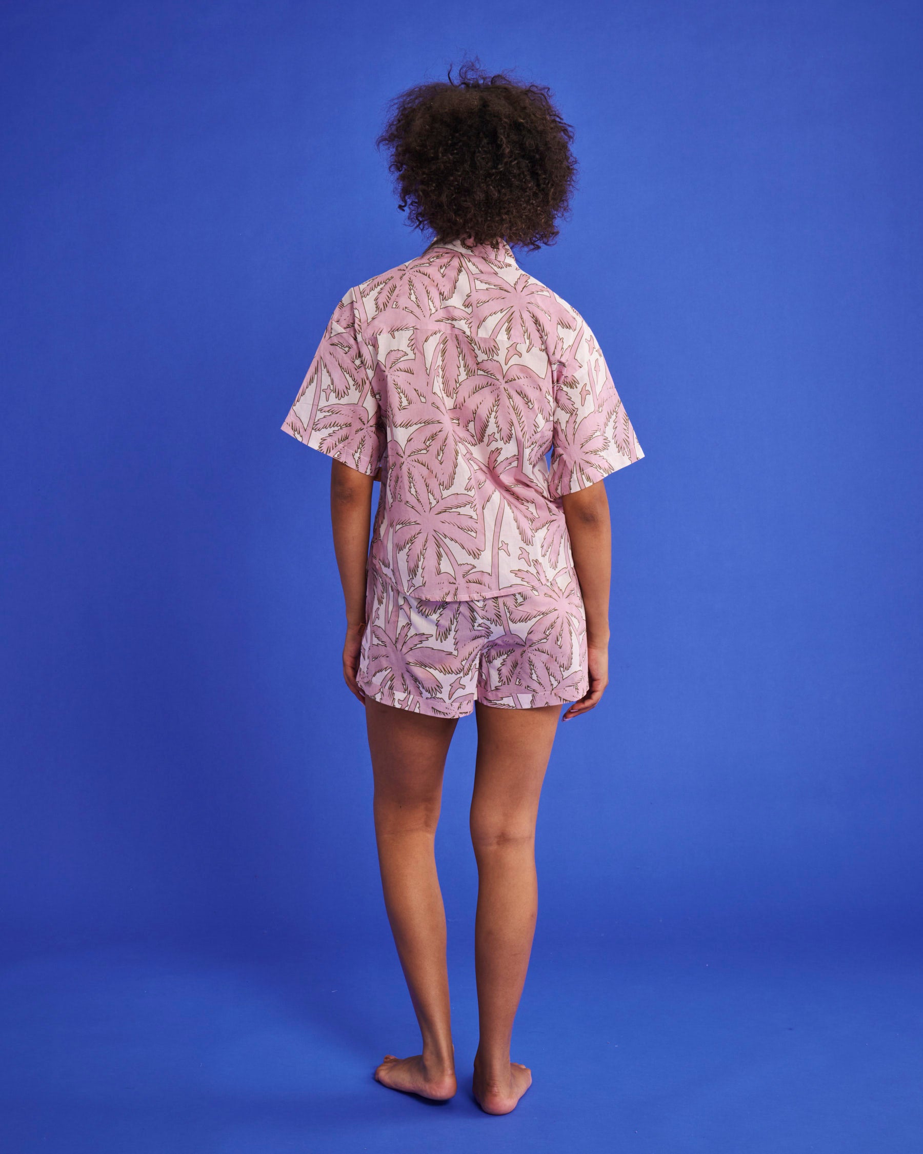 Organic Cotton Short Sleeve Shirt & Short Pajama Set for Women - Soft & Breathable Sleepwear - Perfect for Summer Nights, Lounging & Travel