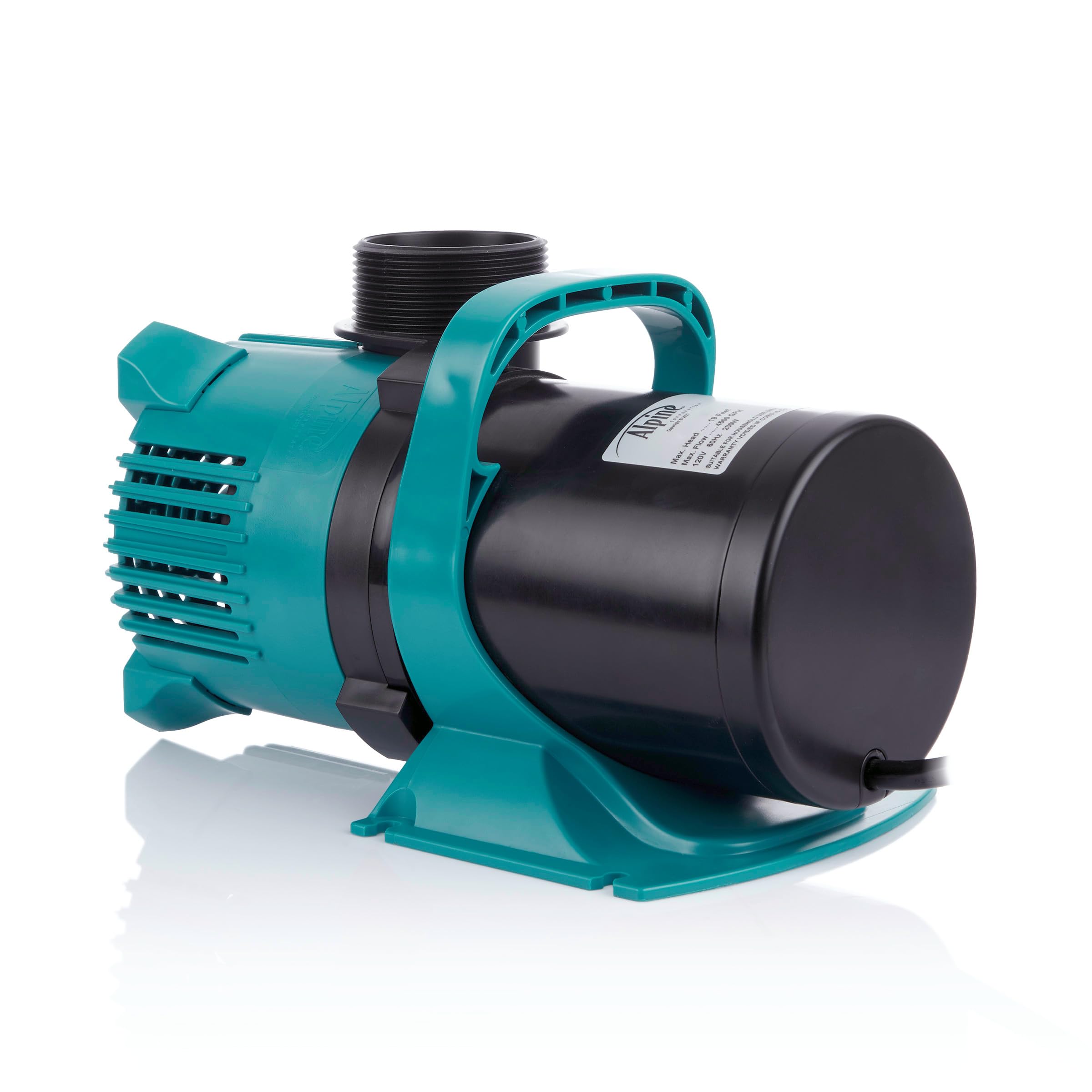 Alpine Corporation 4700 GPH Energy Efficient Water Pump for Ponds, Fountains, Waterfalls - Powerful Circulation for Outdoor Garden, Backyard Decor & Aquatic Systems