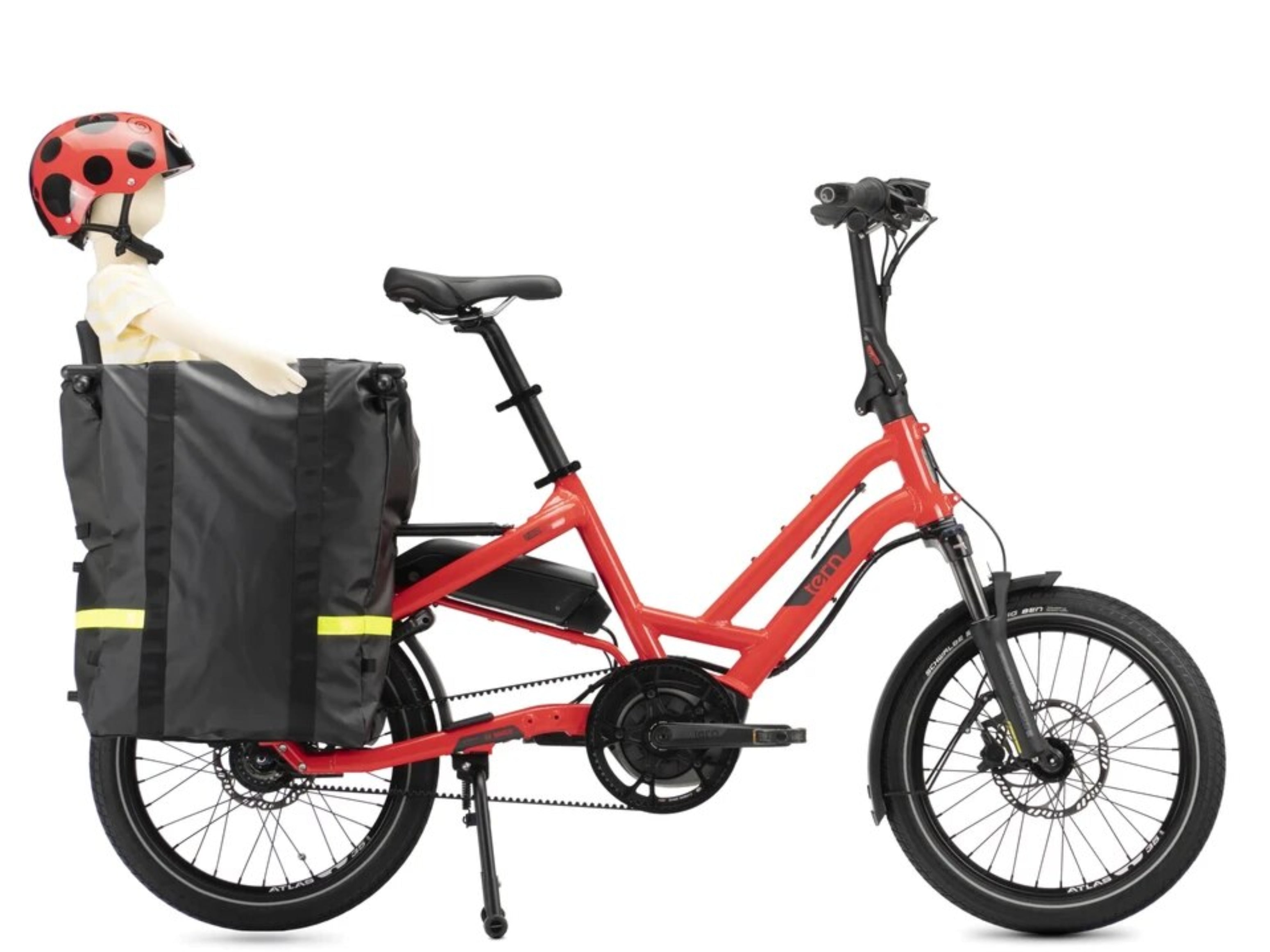 Tern Storm Box Mini Waterproof Bike Cargo Carrier with Secure Locking Lid - Perfect for Cycling Commutes, Grocery Shopping & Outdoor Adventures