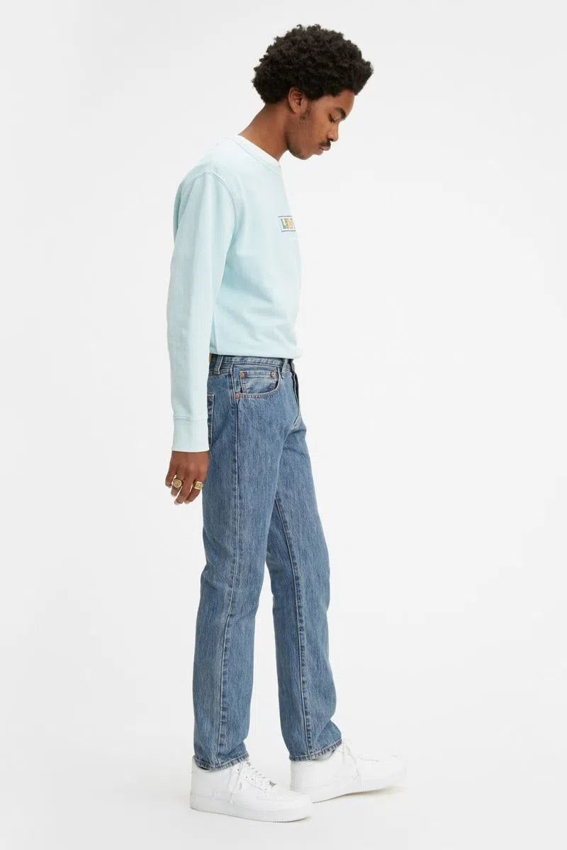 Original Levi's 501 Button Fly Jeans for Men - Classic Straight Fit Rinsed Denim Pants | Casual Wear, Work & Everyday Style