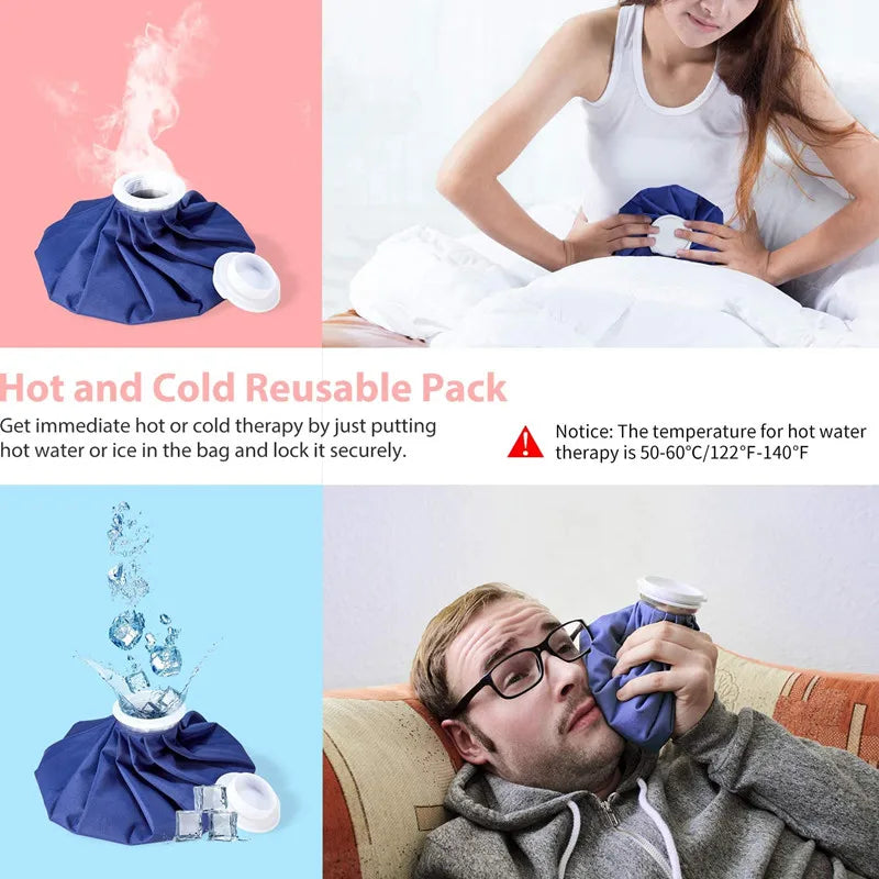Reusable Ice Pack for Pain Relief - Hot & Cold Therapy Gel Wrap for Knee, Ankle, Shoulder, Neck, Calf - Sprain Recovery & Muscle Pain Relief - Perfect for Sports Injuries, Post-Workout Recovery & Arthritis Pain