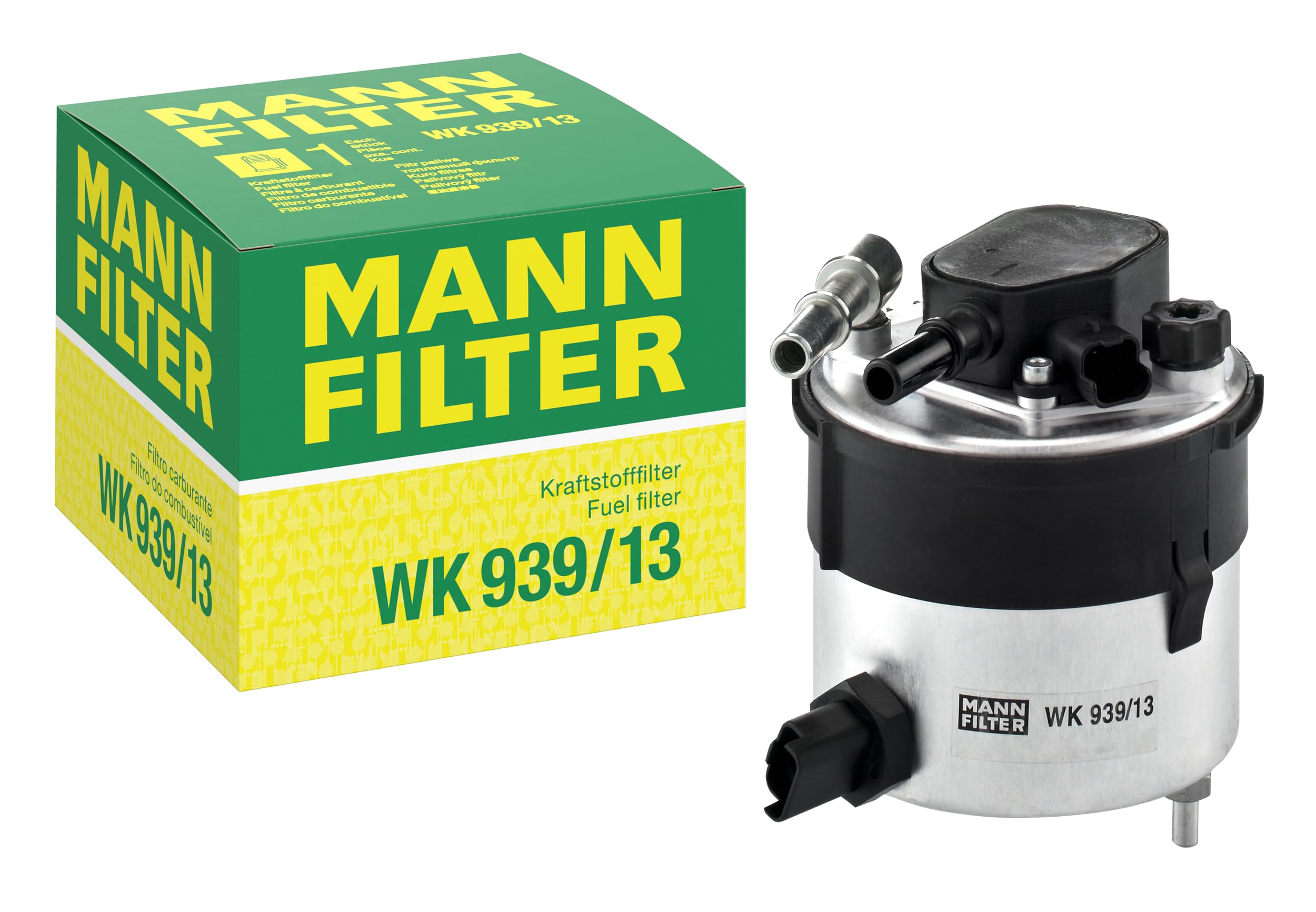 MANN-FILTER WK 939/13 Fuel Filter Replacement for Audi, VW, Porsche - High Performance Car Engine Protection - Perfect for City Driving & Long Road Trips