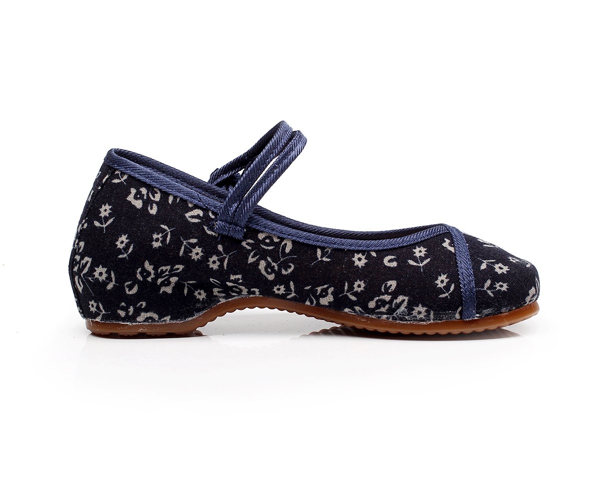 Vintage Chinese Style Embroidered Women's Mary Jane Shoes - Traditional Qipao Dress Flats for Weddings, Tea Ceremonies & Cultural Events