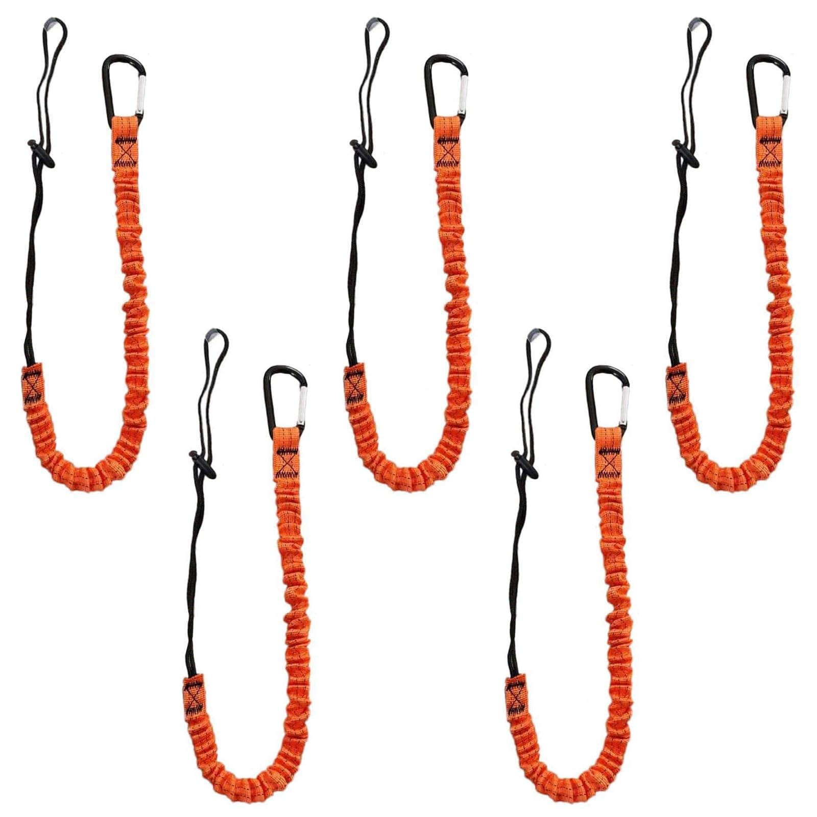 5Pcs Adjustable Tool Lanyard with Carabiner - 31.5