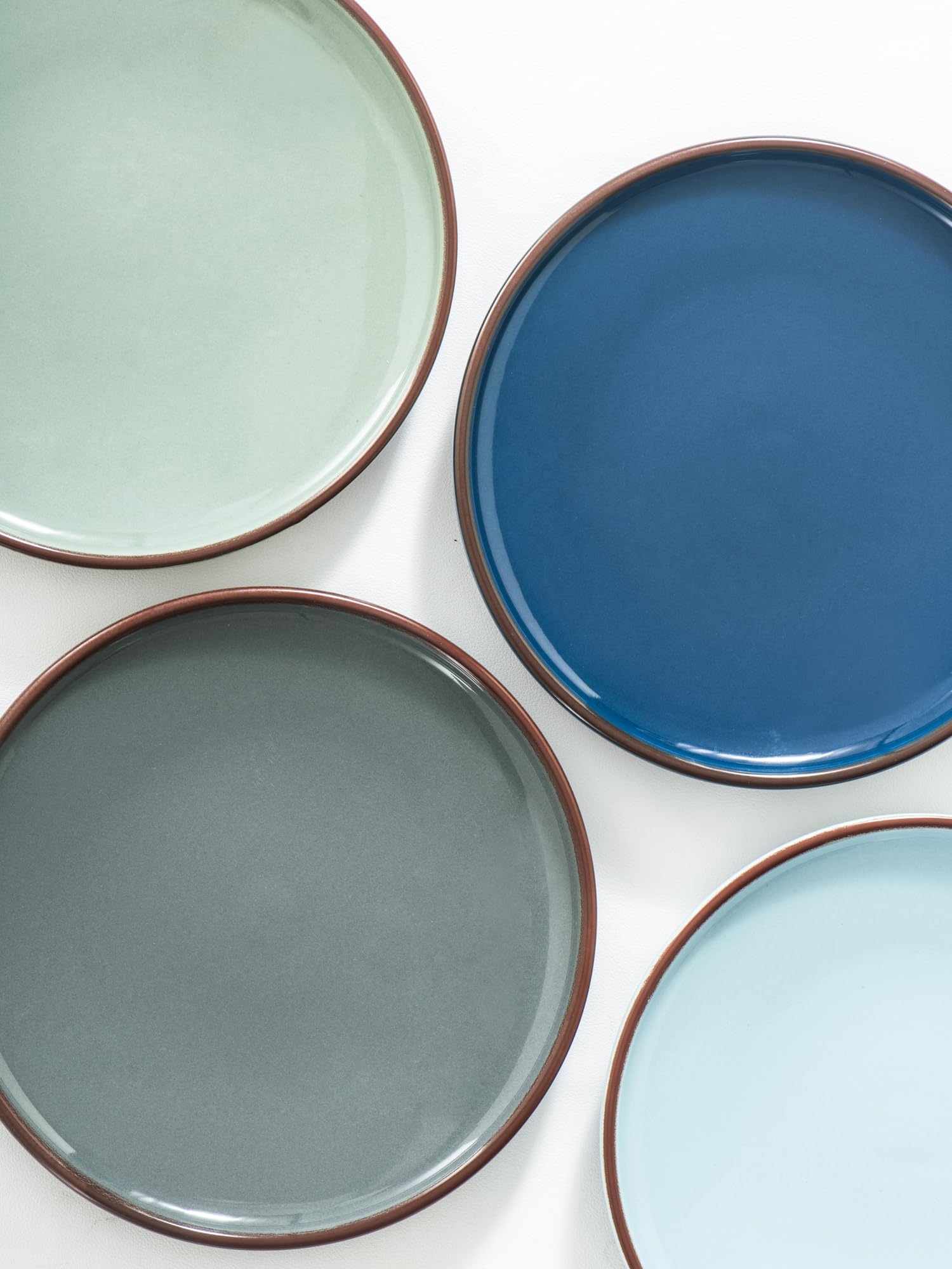 UNICASA 4-Pack Ceramic Plates 8.25