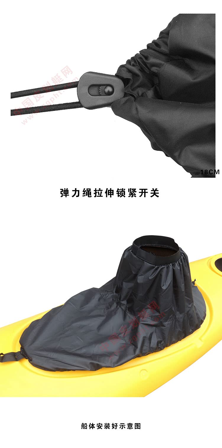 METER STAR Universal Waterproof Kayak Spray Skirt - Nylon Canoe & Kayak Skirt Cover with Wave Apron for Water Sports | Ideal for Kayaking, Canoeing & Outdoor Adventures