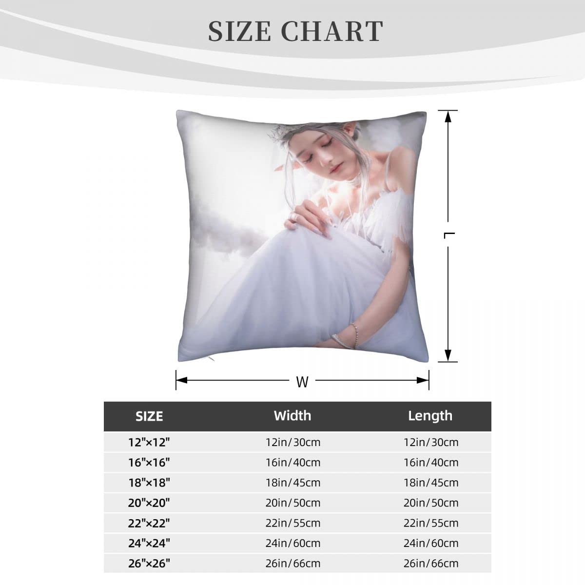 Custom Photo Throw Pillow Covers 12x12 Inch - Personalized with Your Pictures, Logos, or Text - Perfect for Gifts, Pet Memorials, Mother's Day & Home Decor