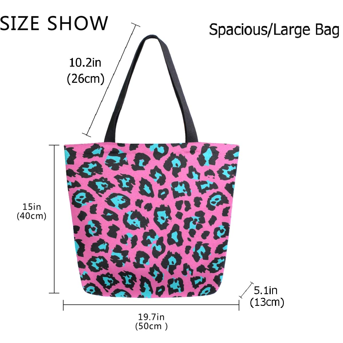 Stylish Printed Extra Large Shoulder Tote Bag for Women - Beach Travel, Weekender, Gym, Grocery Shopping - Perfect for Work, Vacation & Everyday Use