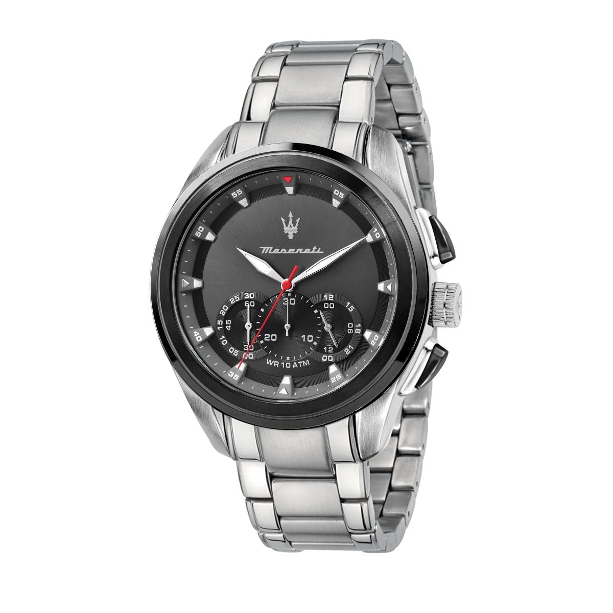 MASERATI TRAGUARDO 45mm Men's Luxury Watch - Waterproof Stainless Steel Chronograph for Business, Formal & Casual Wear