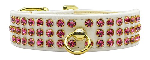 White with Pink Stones