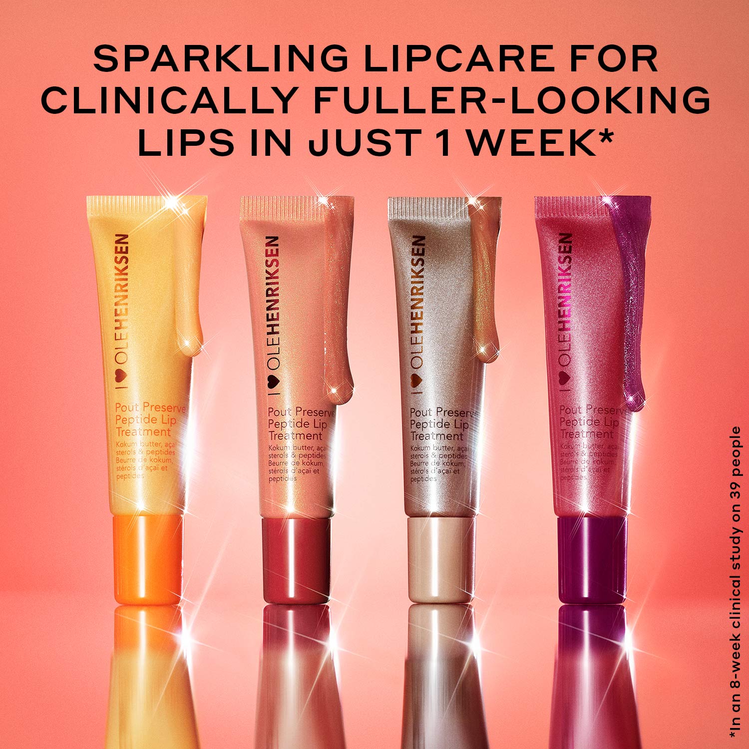 Pout Preserve Peptide Lip Treatment Glimmers - Hydrating Lip Balm with Collagen & Hyaluronic Acid for Soft, Plump Lips | Perfect for Daily Moisture & Night Care