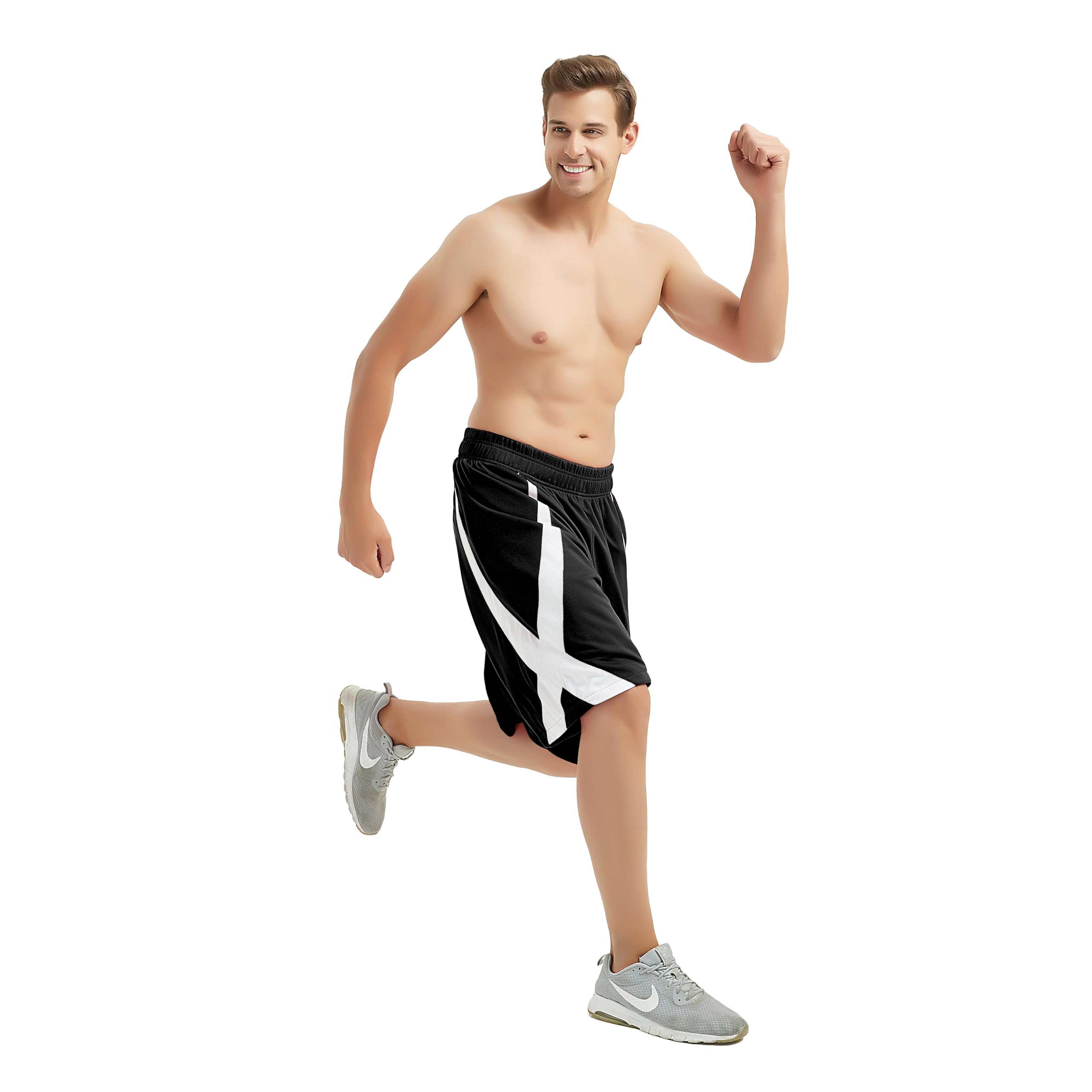 TopTie Men's Lounge Walking Shorts - Comfortable Pajama Active Shorts for Workout, MMA Training & Flag Football | No Pockets Design | Perfect for Gym, Home Relaxation & Summer Outdoor Activities