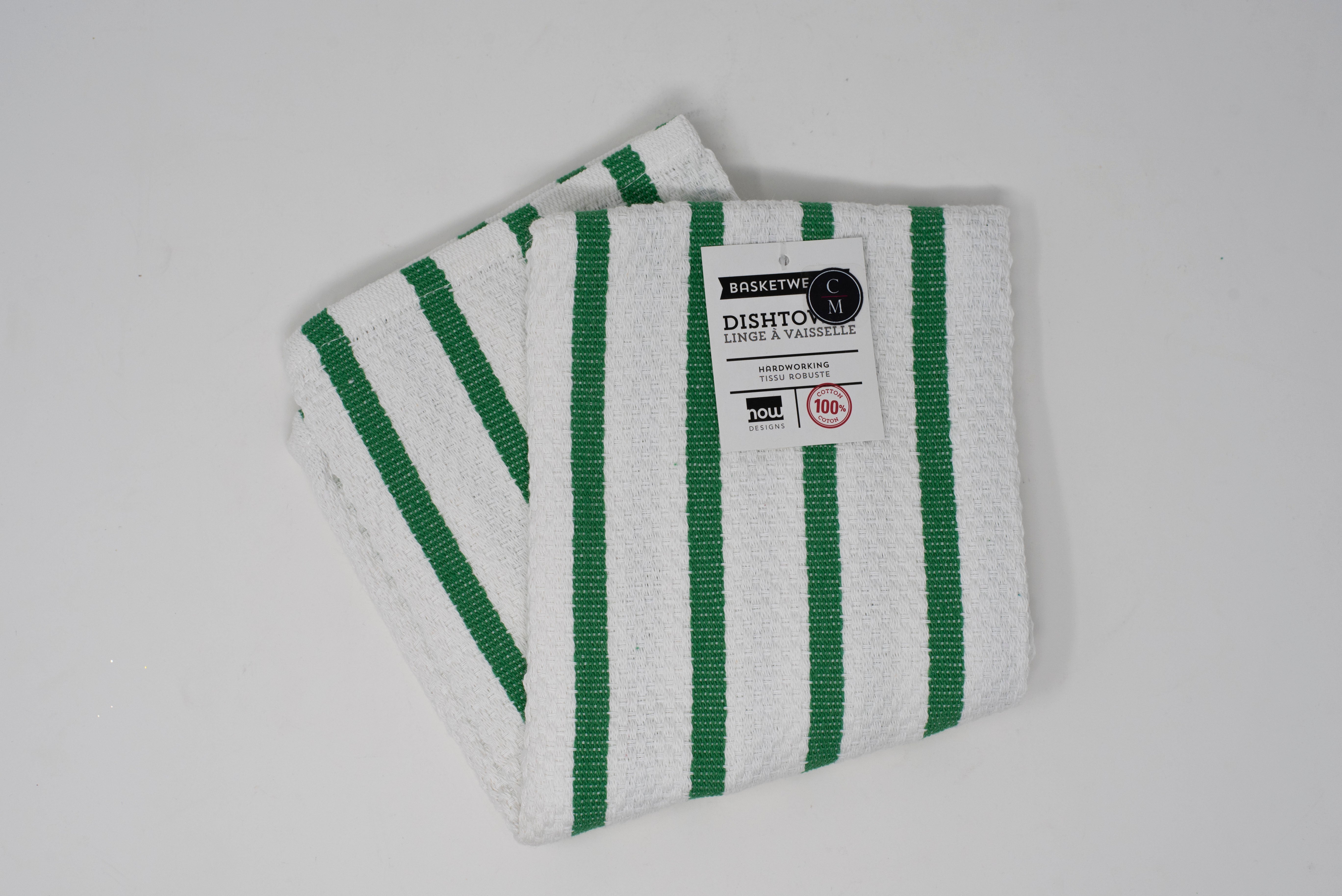 Premium Cotton Basketweave Dish Towels - Absorbent & Durable Kitchen Towels for Drying Dishes, Hands & Countertops | Ideal for Everyday Use, Hosting & Gift Giving