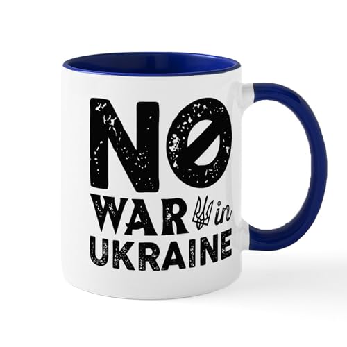 White/Navy Inside - No War In Ukraine