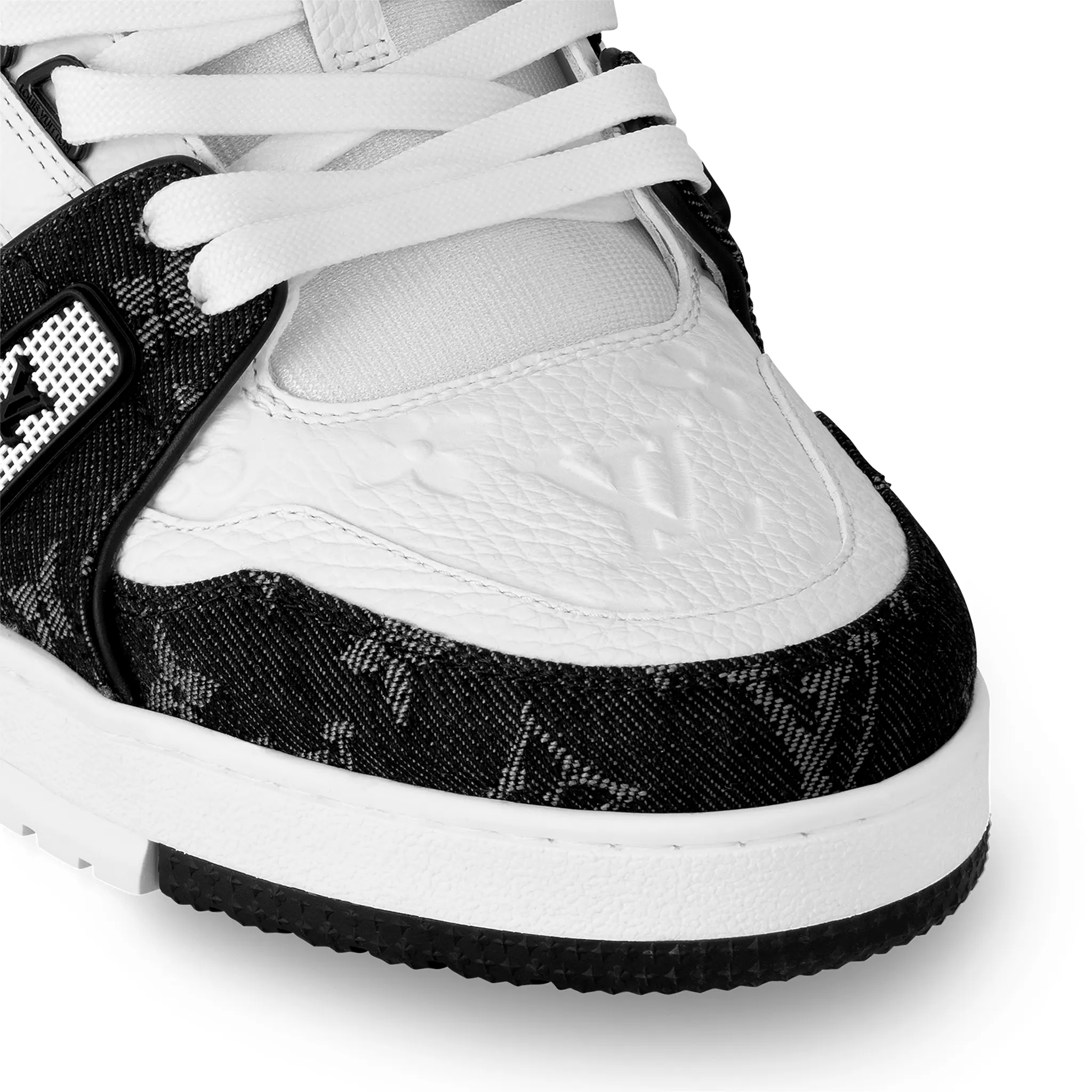 Louis Vuitton LV Monogram Black Denim Sneakers - Luxury Designer Casual Shoes for Men & Women | Perfect for Streetwear, Travel & Everyday Fashion